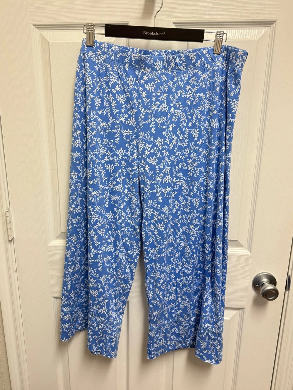 Lake Pajamas Blue Floral Short Sleeve Pajama Set